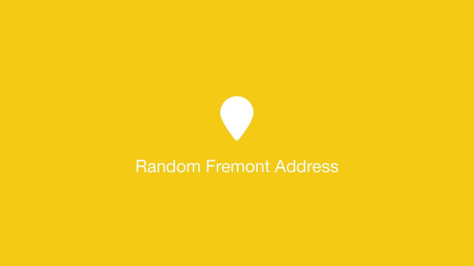 Random Fremont Address