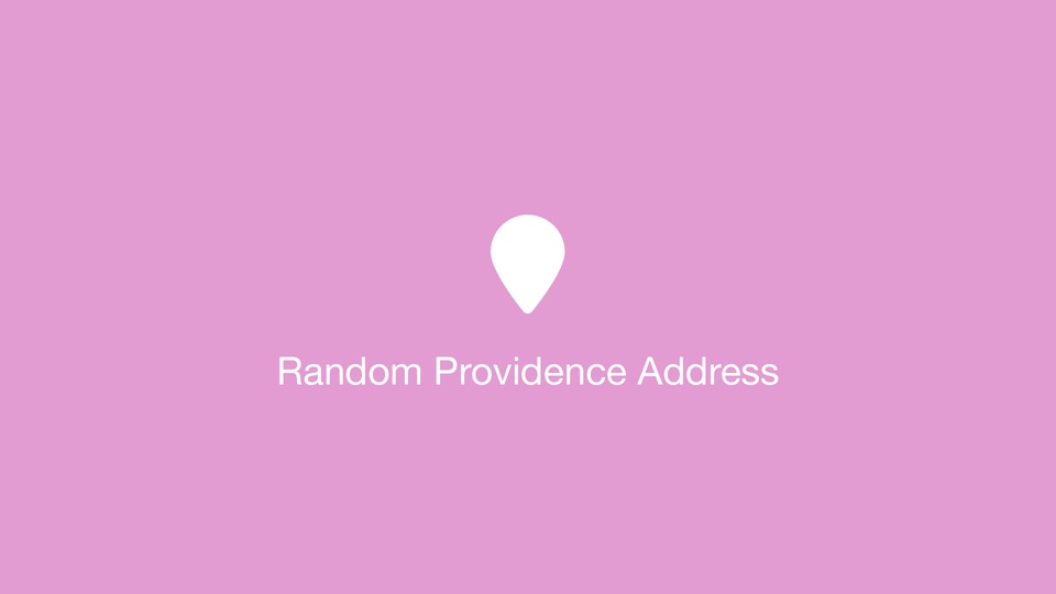 Random Providence Address