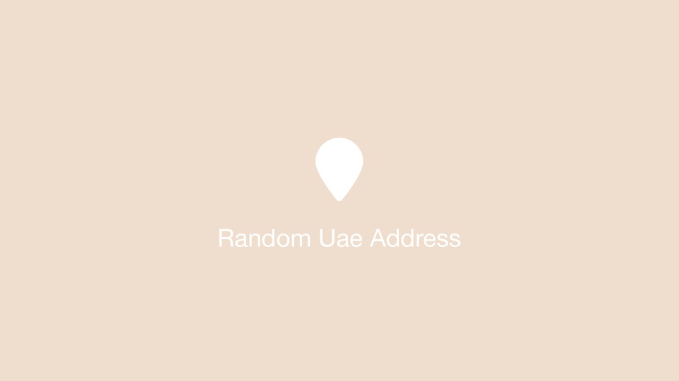 Random Uae Address