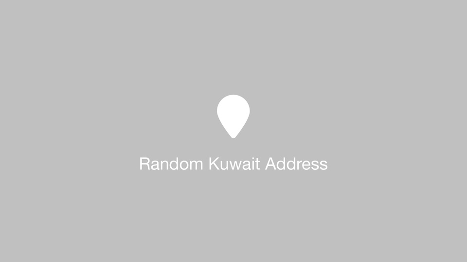 Random Kuwait Address