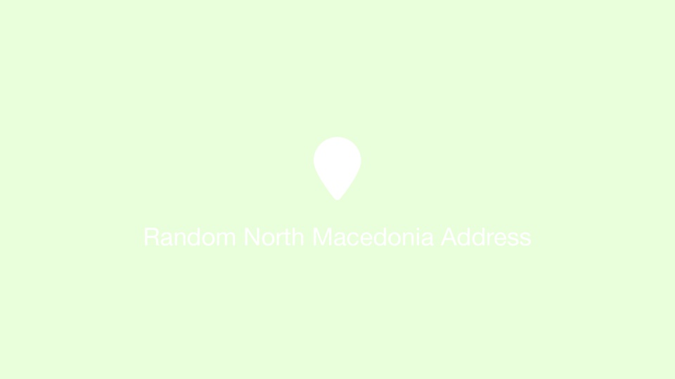 Random North Macedonia Address