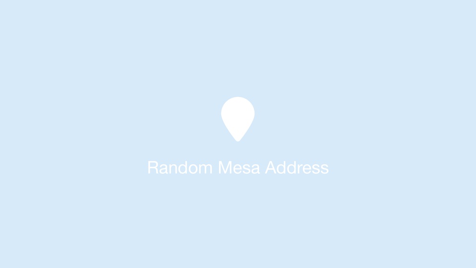 Random Mesa Address