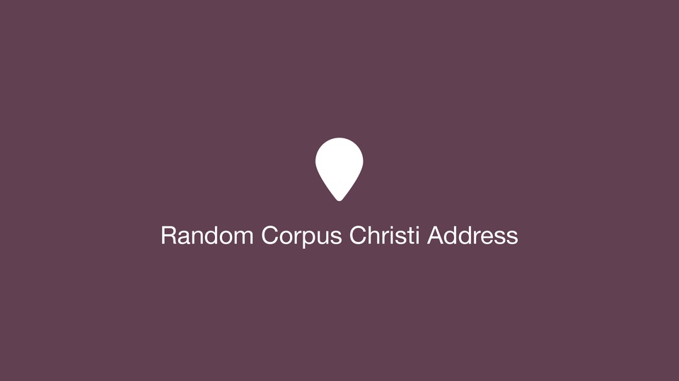 Random Corpus Christi Address
