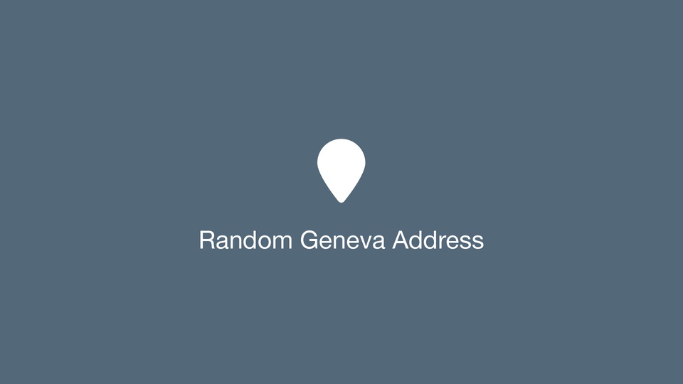 Random Geneva Address