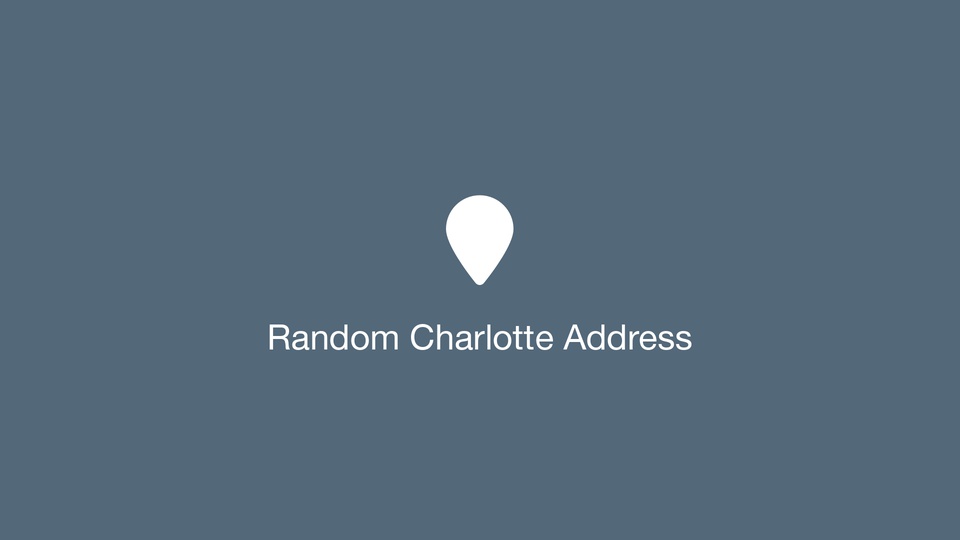 Random Charlotte Address