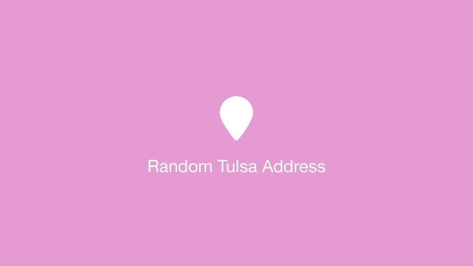 Random Tulsa Address