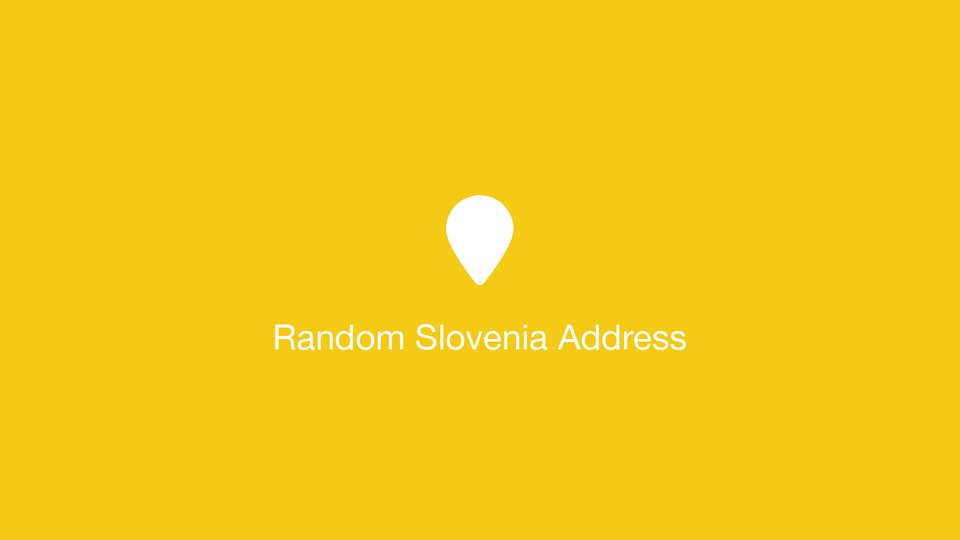 Random Slovenia Address
