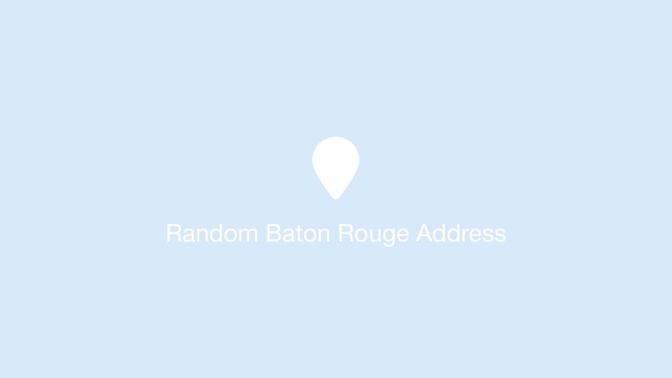 Random Baton Rouge Address