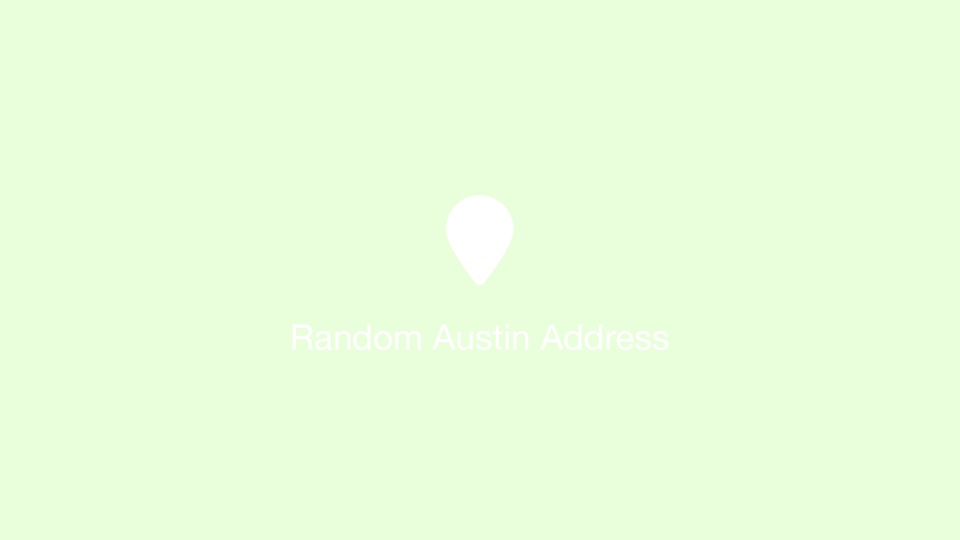 Random Austin Address