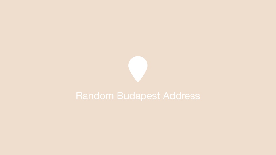 Random Budapest Address