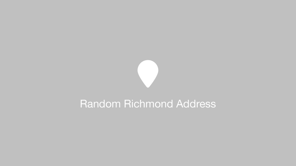 Random Richmond Address