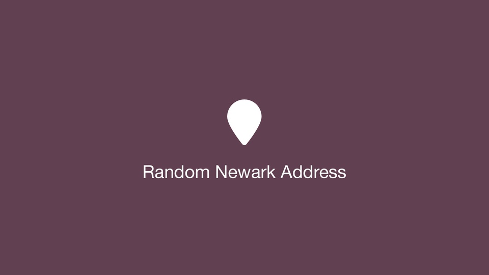 Random Newark Address