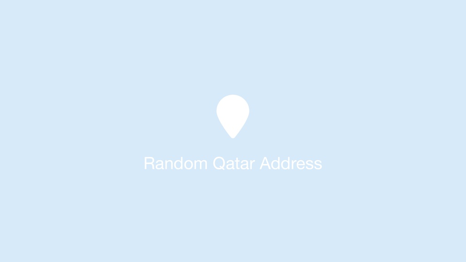 Random Qatar Address