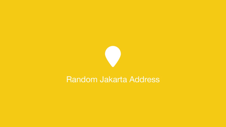 Random Jakarta Address