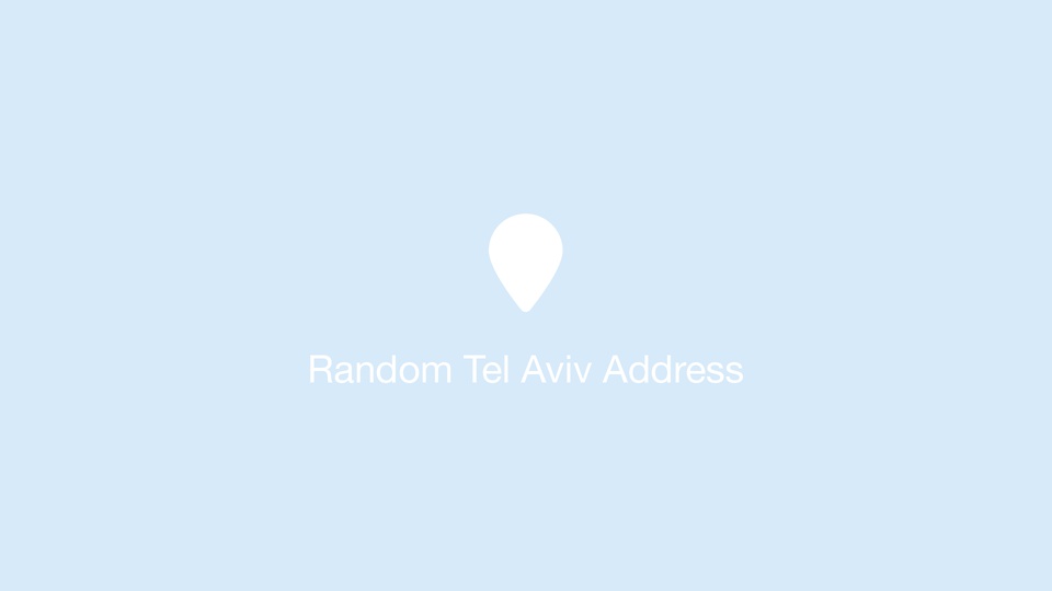 Random Tel Aviv Address