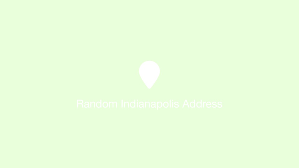Random Indianapolis Address