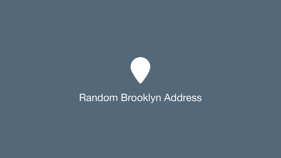 Random Brooklyn Address