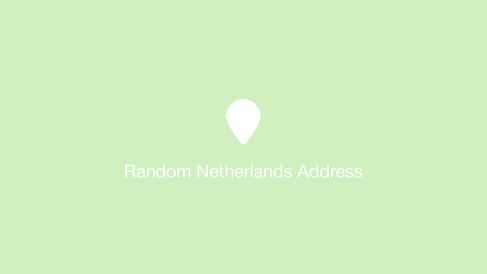 Random Netherlands Address